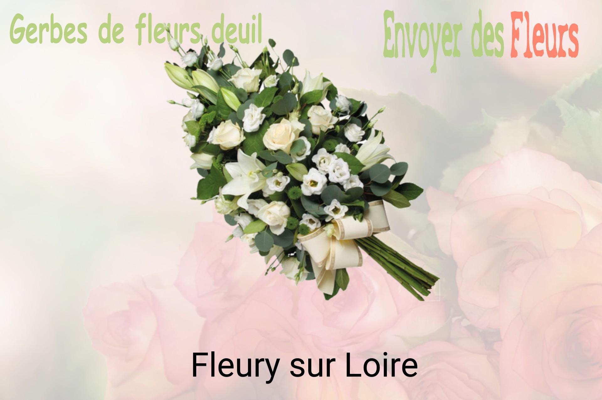 Gerbe de fleurs de deuil livrée à Fleury-sur-Loire